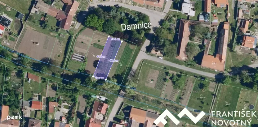 Prodej zahrady, Damnice, 552 m2