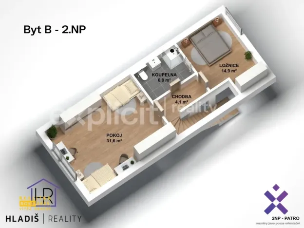 Prodej bytu 4+kk, Dolní Němčí, Polní, 98 m2
