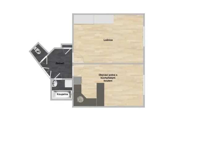 Prodej bytu 2+kk, Praha - Holešovice, U průhonu, 48 m2