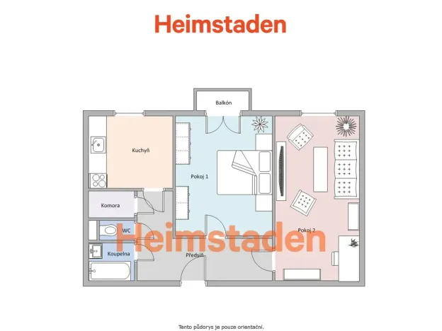 Pronájem bytu 2+1, Havířov - Město, Národní třída, 57 m2