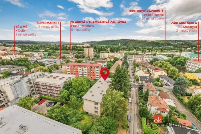 Pronájem bytu 2+1, Praha - Modřany, Klostermannova, 53 m2