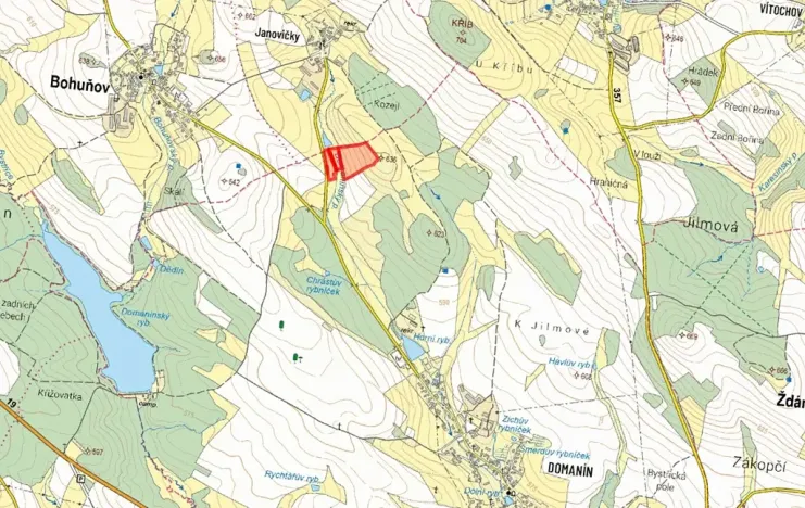 Prodej louky, Bystřice nad Pernštejnem, 40441 m2