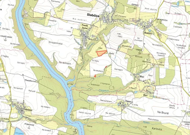 Prodej louky, Slabčice, 21867 m2