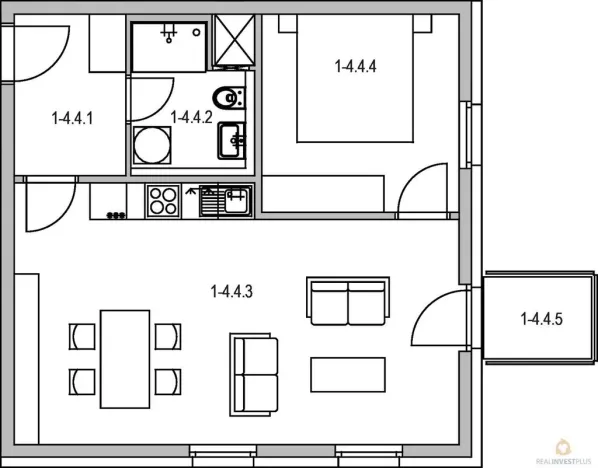 Pronájem bytu 2+kk, Olomouc, Eduarda Hamburgera, 51 m2