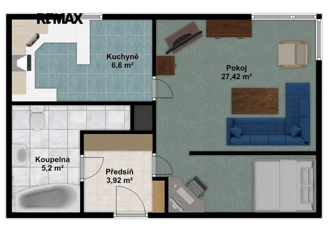 Pronájem bytu 2+kk, Plzeň, Studentská, 45 m2