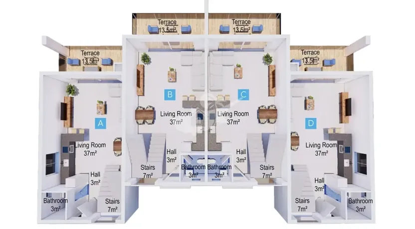 Prodej vily, Trikomo, Kypr, 127 m2