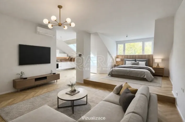 Pronájem bytu 1+kk, Praha - Smíchov, Holečkova, 56 m2