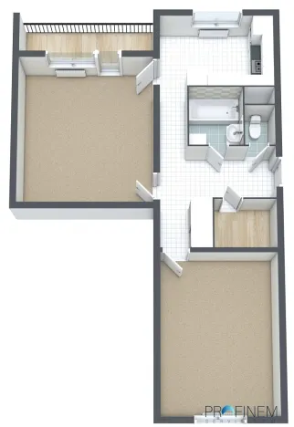 Pronájem bytu 2+1, Česká Třebová - Lhotka, 64 m2