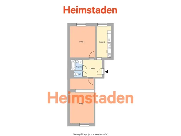 Pronájem bytu 2+1, Ostrava - Poruba, Budovatelská, 59 m2