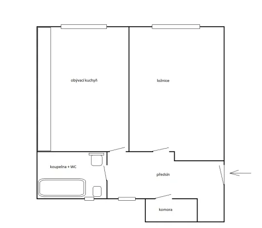 Pronájem bytu 1+1, Praha - Staré Město, Haštalské náměstí, 48 m2