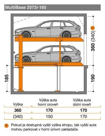 Prodej garážového stání, Brno, Křepelčí, 12 m2
