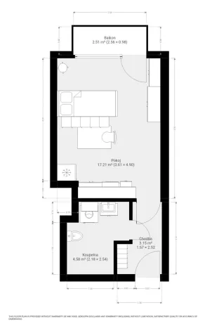 Pronájem bytu 1+kk, Brno - Zábrdovice, Spolková, 34 m2