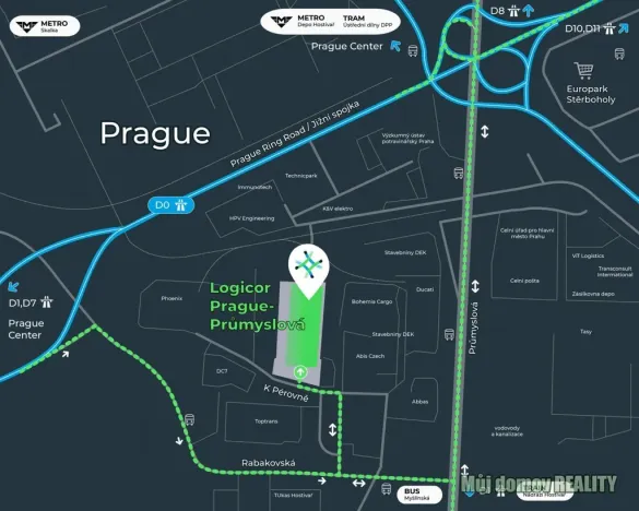 Pronájem skladu, Praha - Hostivař, K pérovně, 5625 m2