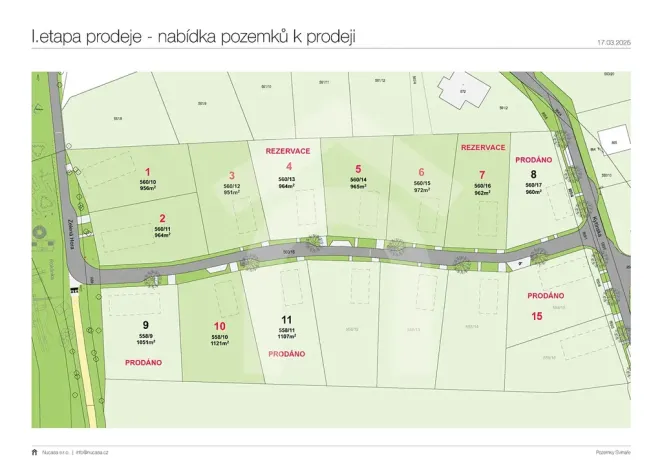 Prodej pozemku pro bydlení, Svinaře, Kytínská, 951 m2