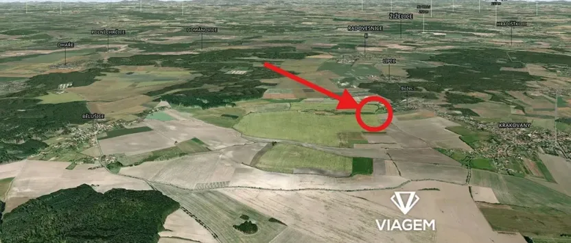 Prodej podílu pole, Krakovany, 1424 m2