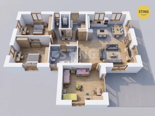 Prodej rodinného domu, Kobeřice, Příkopy, 90 m2