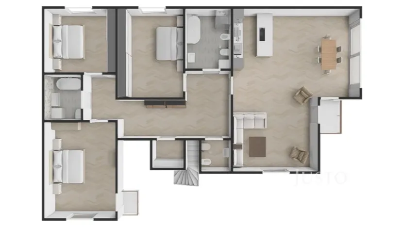 Pronájem bytu 4+kk, Praha - Šeberov, Na proutcích, 132 m2