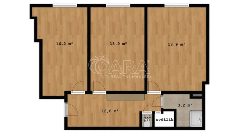 Prodej bytu 3+kk, Praha - Vršovice, Na louži, 71 m2