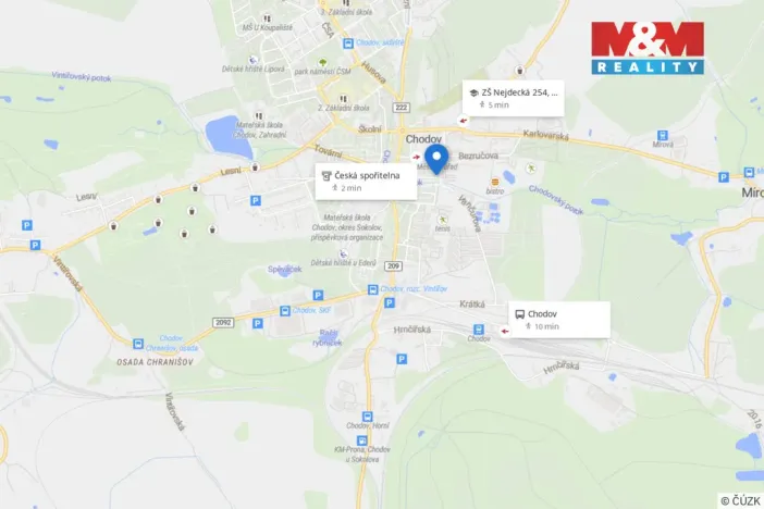 Prodej bytu 2+1, Chodov, Tyršova, 62 m2