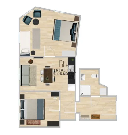 Pronájem bytu 3+kk, Brno, Vlhká, 67 m2