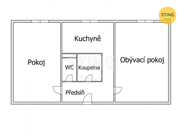 Prodej bytu 2+1, Přerov, Bayerova, 55 m2