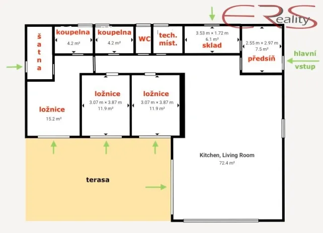 Prodej rodinného domu, Hýskov, Pod Klukem, 160 m2