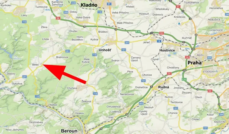 Prodej pozemku pro bydlení, Běleč, 1500 m2