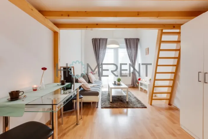 Pronájem bytu 1+kk, Praha - Letňany, Malkovského, 28 m2