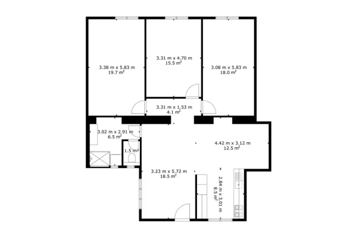 Prodej bytu 4+kk, Praha - Karlín, Pobřežní, 111 m2
