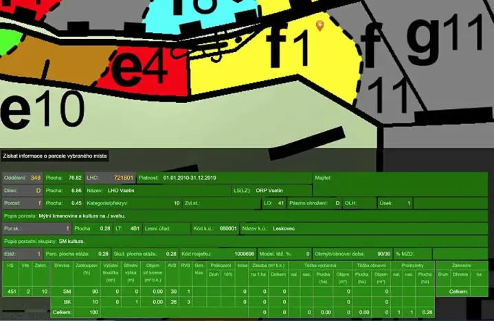 Prodej lesa, Leskovec, 4449 m2
