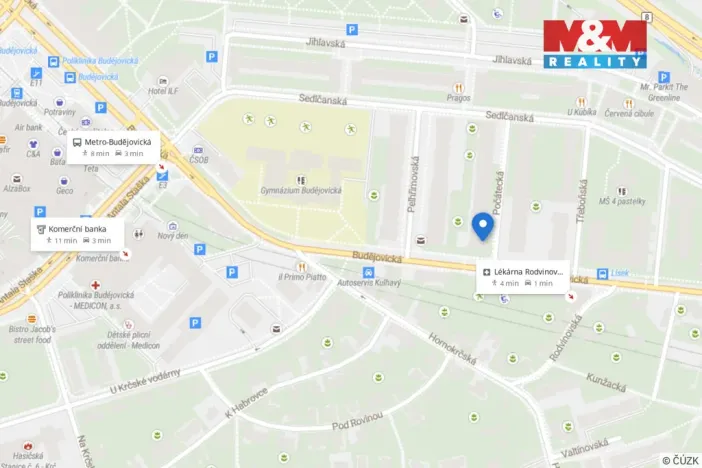 Prodej bytu 2+kk, Praha - Michle, Počátecká, 42 m2