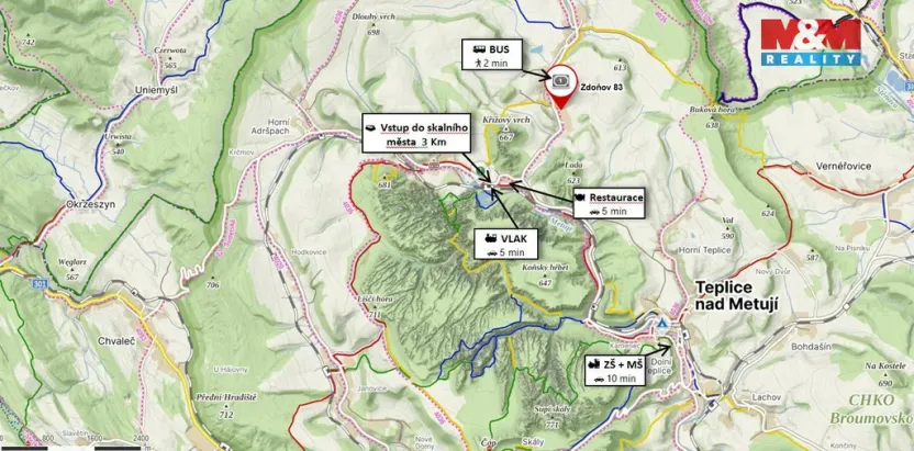 Prodej ubytování, Teplice nad Metují - Zdoňov, 265 m2