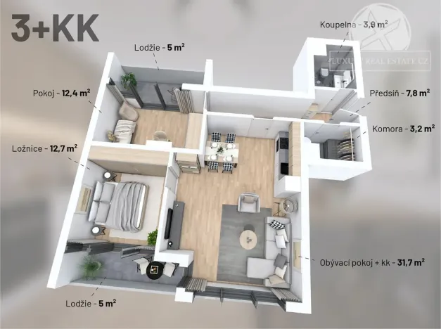 Prodej bytu 3+kk, Praha - Vysočany, Kolmá, 81 m2