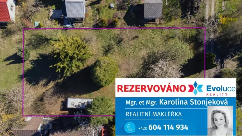 Prodej zahrady, Praha - Řeporyje, K Zadní Kopanině, 1182 m2