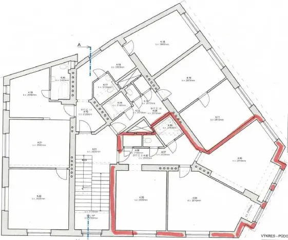 Pronájem bytu 2+1, Praha - Libeň, Krejčího, 82 m2