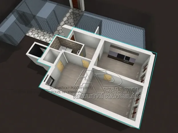 Pronájem bytu 3+kk, České Budějovice, Fráni Šrámka, 65 m2
