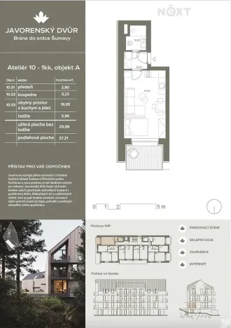 Prodej bytu 1+kk, Čachrov, 27 m2
