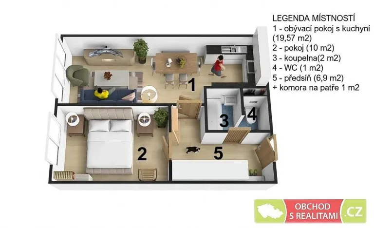 Prodej bytu 2+kk, Praha, Novodvorská, 41 m2