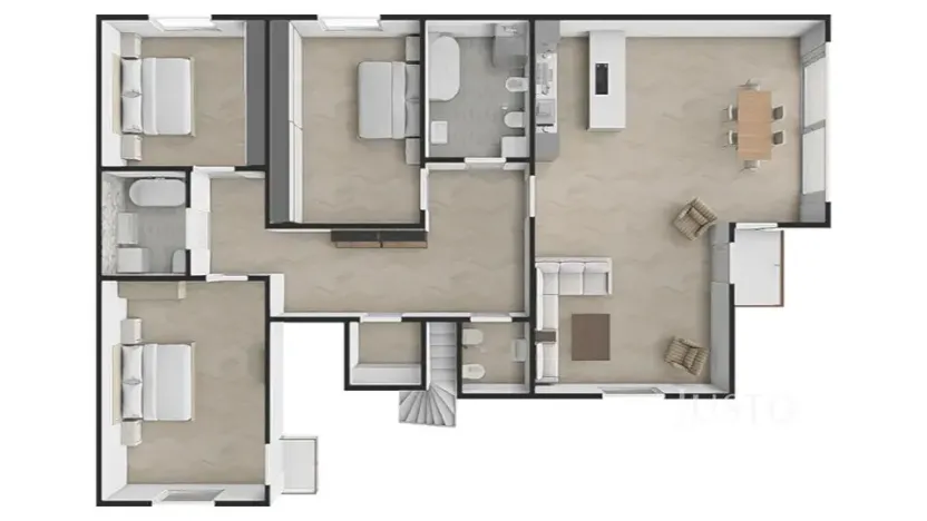 Pronájem bytu 4+kk, Praha - Šeberov, Na proutcích, 132 m2