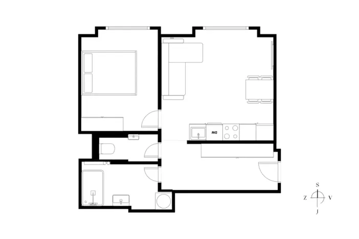Prodej bytu 2+kk, Praha - Vršovice, Jakutská, 41 m2