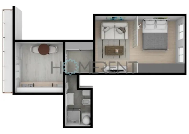 Pronájem bytu 1+1, Praha - Smíchov, Plzeňská, 45 m2