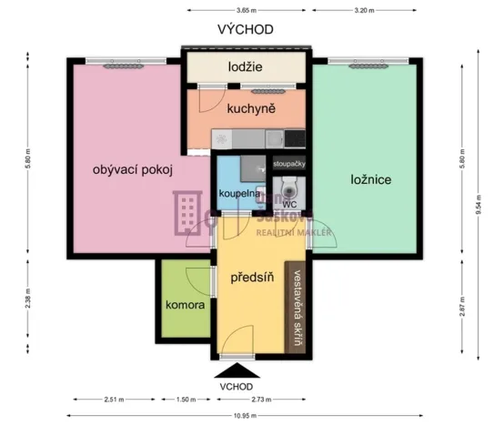 Pronájem bytu 2+1, Počátky, Sídliště, 72 m2