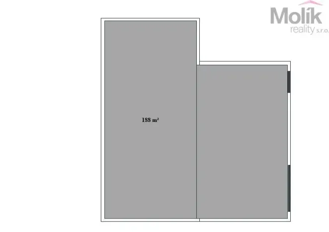 Pronájem skladu, Ledvice, Mírová, 198 m2