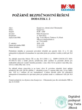 Prodej pozemku pro bydlení, Kasejovice, 1234 m2