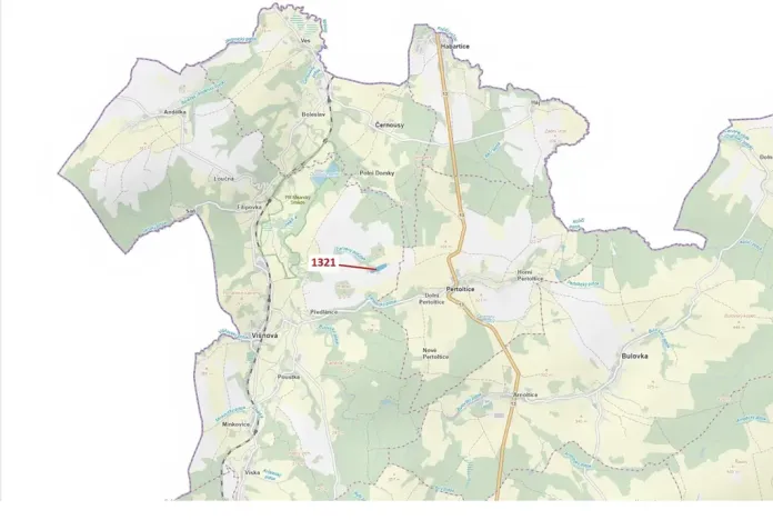 Dražba lesa, Višňová, 21506 m2
