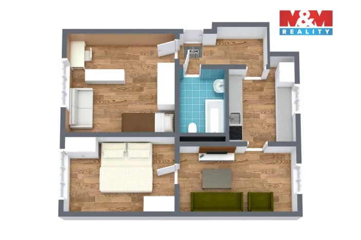 Prodej bytu 3+1, Karlovy Vary - Stará Role, Závodu míru, 73 m2