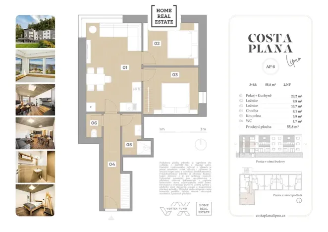 Prodej bytu 3+kk, Černá v Pošumaví, 56 m2
