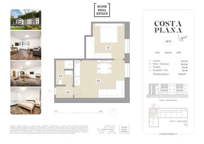 Prodej bytu 2+kk, Černá v Pošumaví, 42 m2