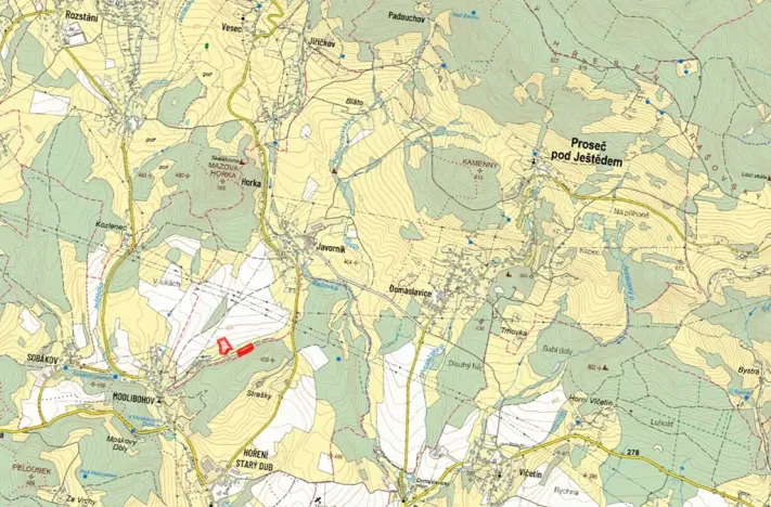 Prodej pole, Proseč pod Ještědem, 10933 m2