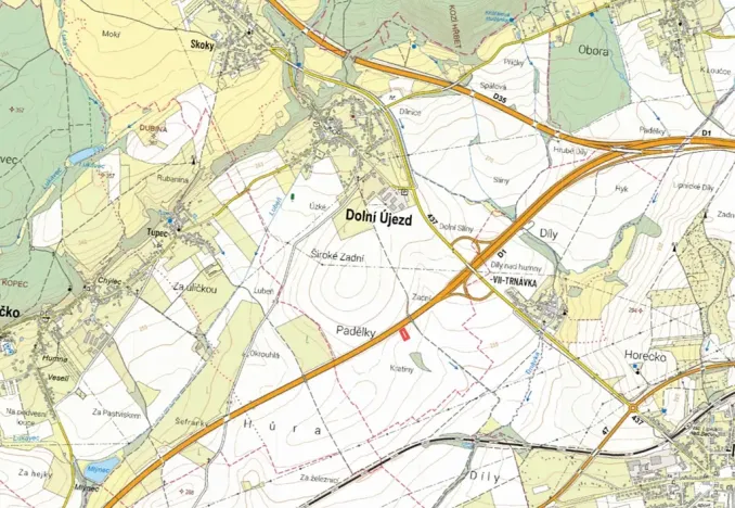 Prodej pole, Dolní Újezd, 2259 m2